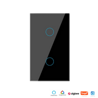 Interruptor Inteligente DS121 Zigbee Tuya de 2 Botones Compatible Con Alexa y Google Assistant