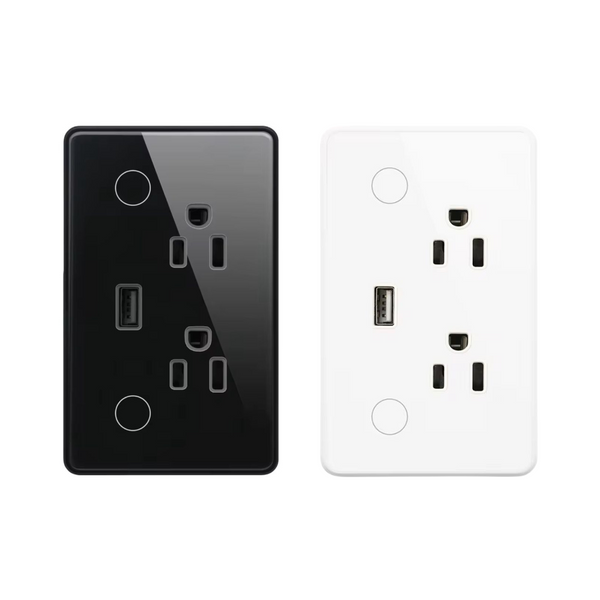 Tomacorriente Inteligente Zigbee con 2 Botones + USB Control por App y Voz