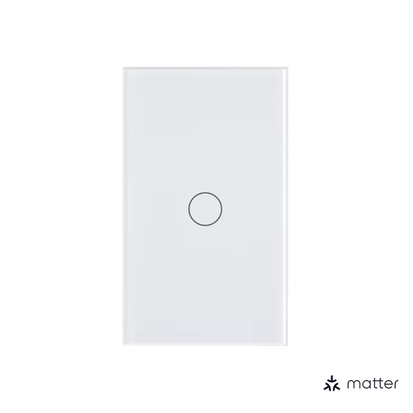 Interruptor Inteligente Matter de 1 Botón Sin Neutro