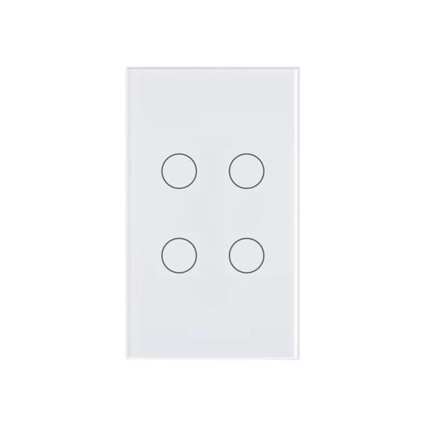 Interruptor Inteligente WiFi 4 Botones WhiteBox Sin Neutro