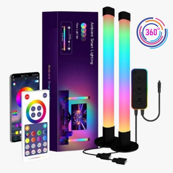 Barras Luz Led Wifi Rgb Gamer Tuya 360 Alexa 2 Und Luces Gaming Inteligente