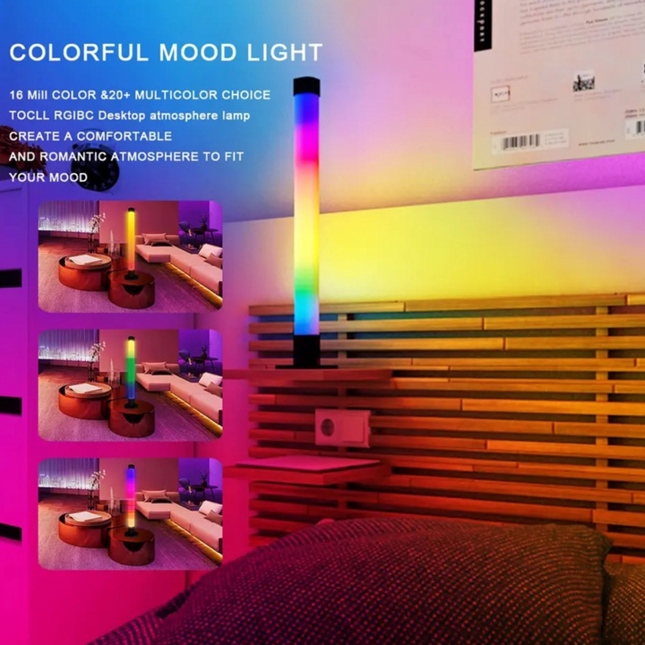 Iluminación RGB ajustable con diseño innovador, perfectas para escritorios, setups gamer y espacios interiores.
