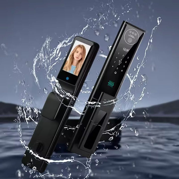 Cerradura X6 Plus con videollamada integrada y control remoto desde la app. Comunicación bidireccional en tiempo real para identificar a los visitantes antes de abrir la puerta