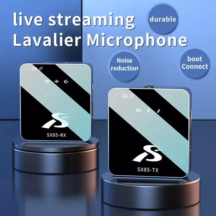 Microfono Inalambrico Sx85 2 Unidades Lavalier Para iPhone