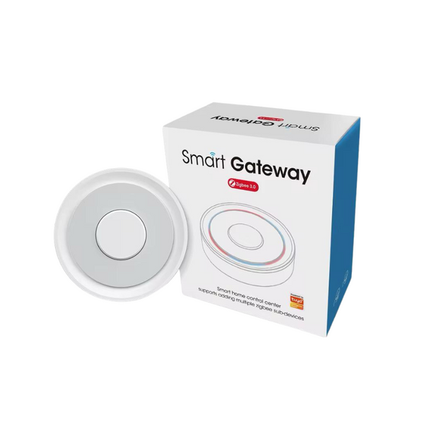 Gateway Zigbee, puente Zigbee, Zigbee 3.0, domótica inteligente, Tuya Smart, Smart Life, controlador Zigbee, hub Zigbee, automatización del hogar, compatible con Alexa, compatible con Google Assistant, red enmallada Zigbee, dispositivos Zigbee, centro de control Zigbee, smart home Zigbee, Zigbee WiFi bridge