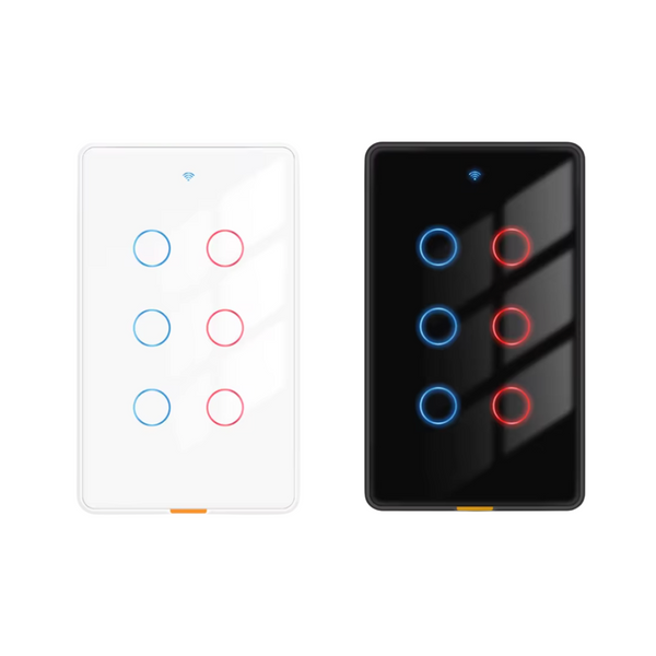 Interruptor Inteligente 6 Botones WiFi Sin Neutro Tuya Alexa