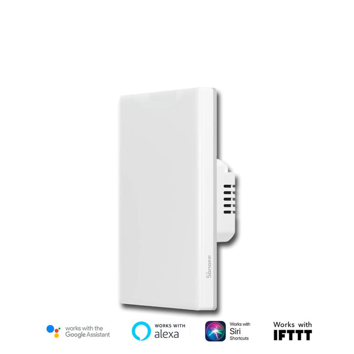 Interruptor inteligente T5-1C-120, control Wi-Fi 2.4 GHz, compatible Alexa y Google Assistant, luces LED RGB, eWeLink-Remote, hogar inteligente, iluminación personalizada, control de un circuito, interruptor táctil.