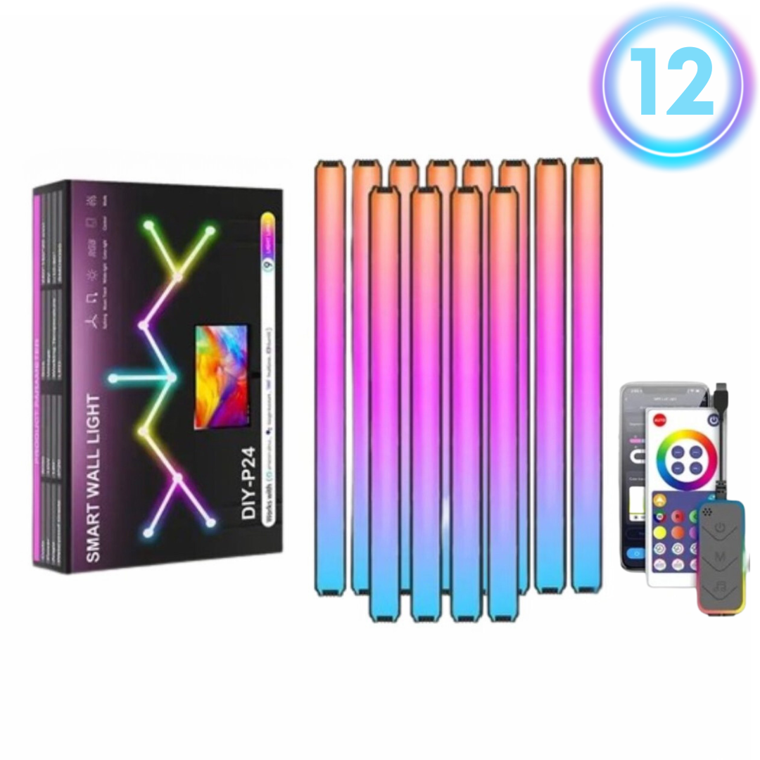 Líneas Barras Gamer Pared Inteligentes Rgb Wifi 12 Und Tuya smart game ...