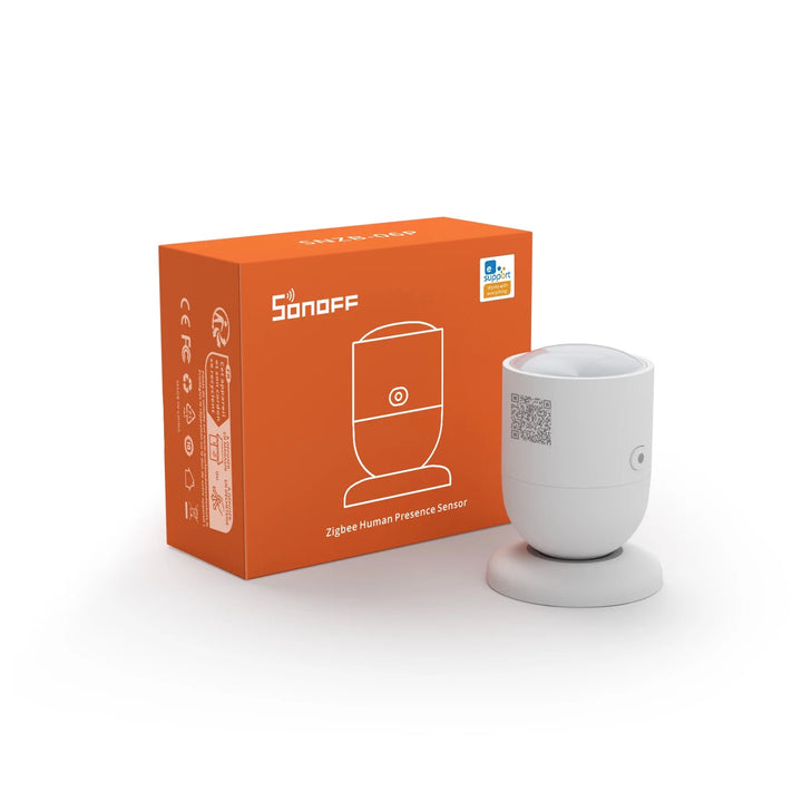 SONOFF SNZB-06P, sensor de presencia humana, radar de microondas, Zigbee 3.0, detección de movimiento, sensor de luz integrado, automatización inteligente, hogar conectado, eWeLink, control por voz, compatible Alexa, compatible Google Assistant, SmartThings, Home Assistant, seguridad doméstica, automatización de iluminación, sensor de alta precisión.