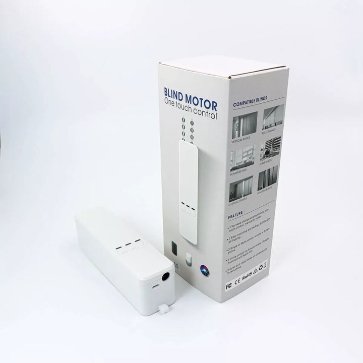 Controlador eléctrico para cortinas inteligentes con cobertura remota, temporizadores y soporte para hogares domotizados