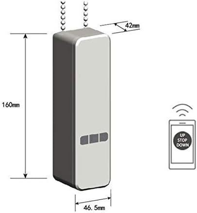 Automatizador de cortinas compatible con cuerdas lisas y cadenas, funciona con asistentes de voz y aplicación Smart Life.