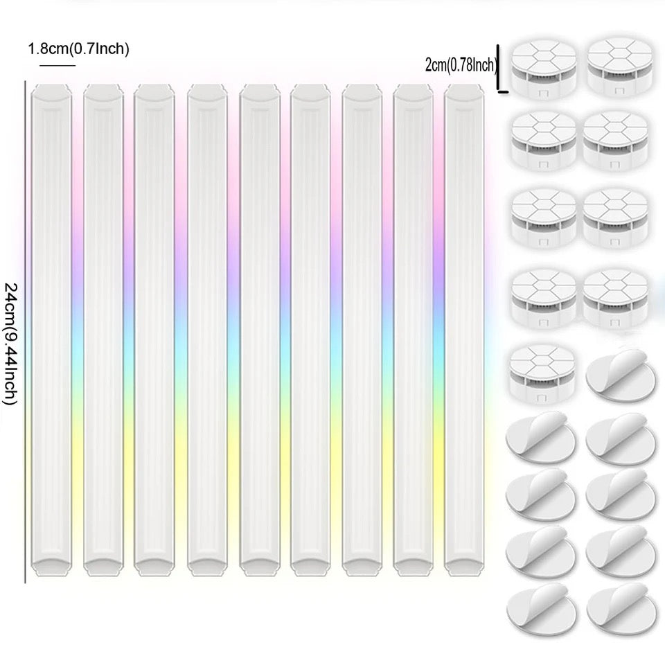 Lineas Barras Gamer Pared Inteligentes Rgb Wifi 12 Und Tuya smart game ...