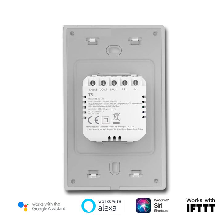 Panel táctil inteligente SONOFF TX Ultimate con retroalimentación multisensorial: vibración, luz y sonido.