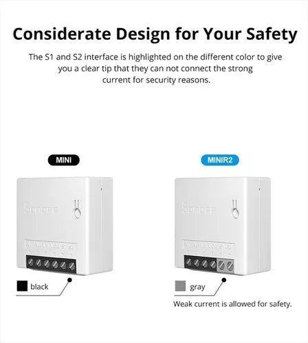 SONOFF MiniR2 con control remoto y programación desde el smartphone.