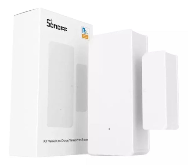 Sensor de puerta y ventana Sonoff DW2 RF con conexión RF 433 MHz.