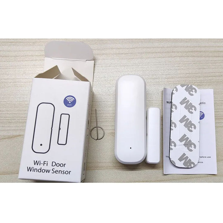 Sensor de apertura y cierre compatible con la app Tuya Smart y Smart Life.