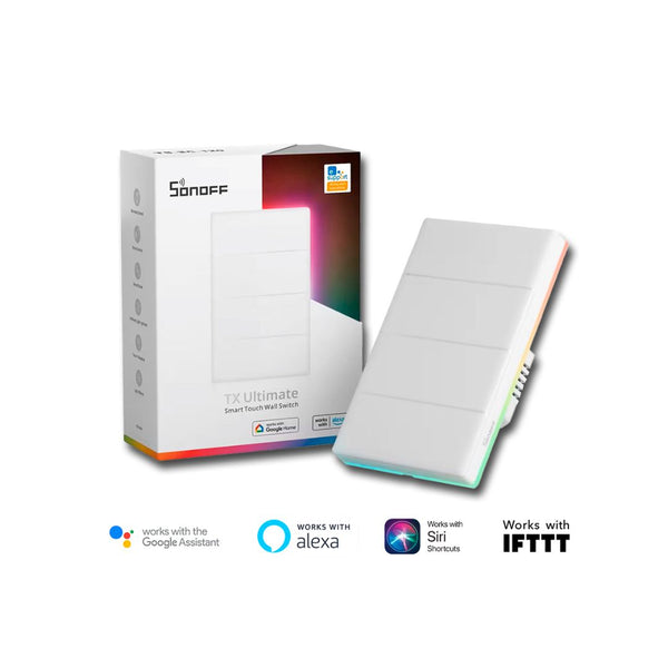 Interruptor inteligente SONOFF TX Ultimate T5-4C-120 WiFi de 4 canales.