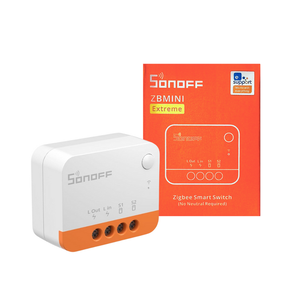 Relé inteligente SONOFF ZBMINI-L2 Zigbee 3.0 sin neutro para domótica.