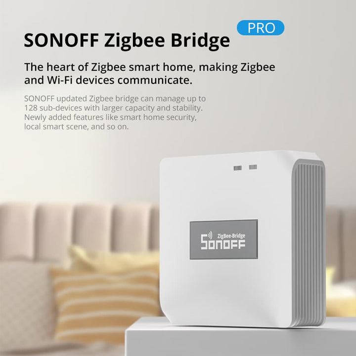 Hub SONOFF ZigBee Pro compatible con Alexa, Google Assistant y SmartThings.