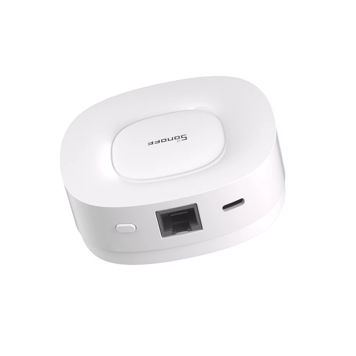 SONOFF Zigbee Bridge Ultra con conexión WiFi 2.4 GHz y puerto Ethernet RJ45 para mayor estabilidad en la red domótica del hogar.