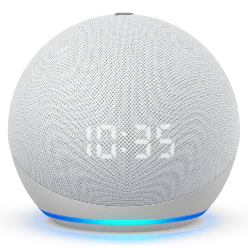 Amazon Echo Dot 4th Gen con reloj y  Asistente Virtual Alexa