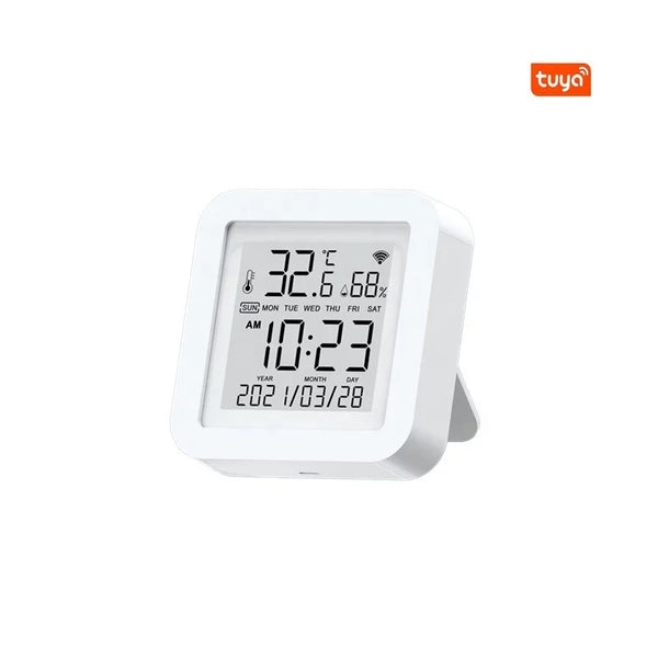 Sensor Tuya Smart WiFi USB para monitoreo de temperatura y humedad en tiempo real.